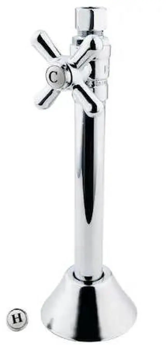 Main image of VINTAGE CC83251X CC83251X 1/2" Sweat, 3/8" O.D. Comp Straight Shut-off Valve