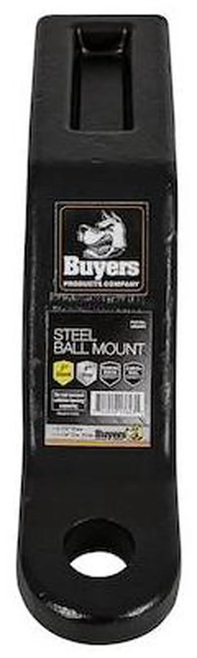 Alt view image 2 of 2 - BUYERS PRODUCTS 1803454 Heavy Duty 3 Inch Forged Ball Mount- 4 Inch Drop
