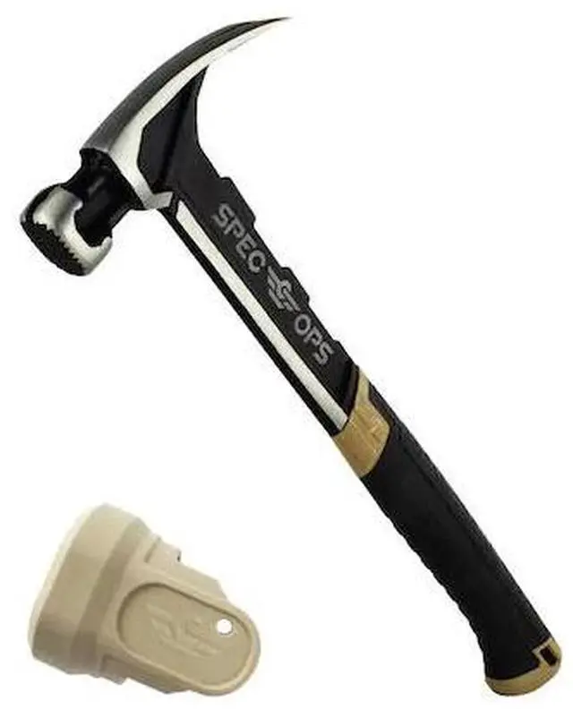 Main image of SPEC OPS SPEC-M22CF-S 22-oz Milled Face Framing Hammer with Soft Mallet Cap,