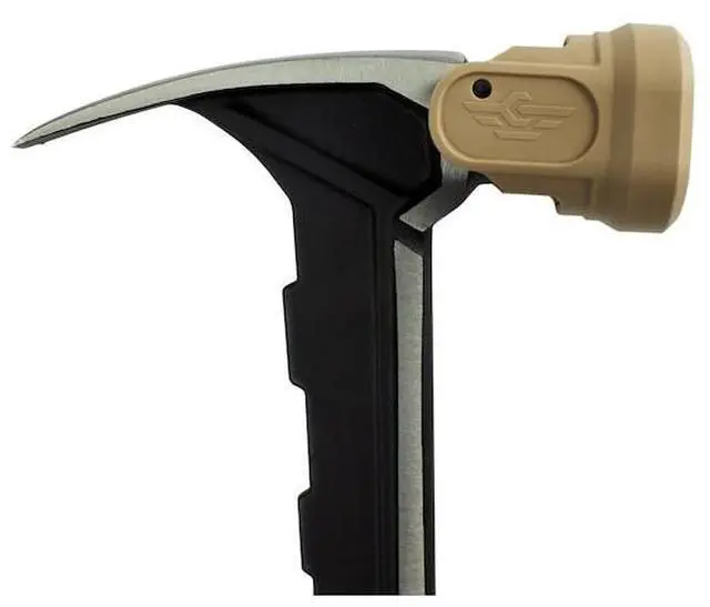 Alt view image 2 of 5 - SPEC OPS SPEC-M22CF-S 22-oz Milled Face Framing Hammer with Soft Mallet Cap,