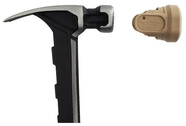 Alt view image 3 of 5 - SPEC OPS SPEC-M22CF-S 22-oz Milled Face Framing Hammer with Soft Mallet Cap,