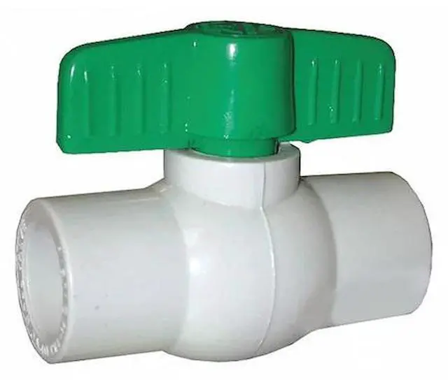 Main image of JONES STEPHENS B90400 PVC Ball Valve,Solvent Ends,4"