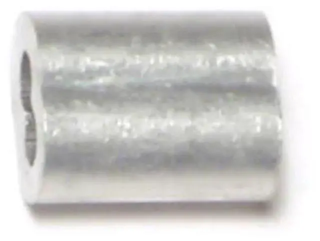 Main image of MIDWEST FASTENER 54888 3/32" Aluminum Cable Ferrules 100PK