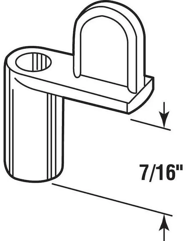 Alt view image 2 of 4 - PRIME-LINE PL 14488 7/16 in. Mill Diecast Screen Clip Flush (100 Pack)