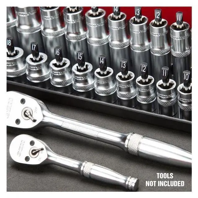 Alt view image 7 of 7 - OEMTOOLS 22211 3 Piece Socket Tray Metric