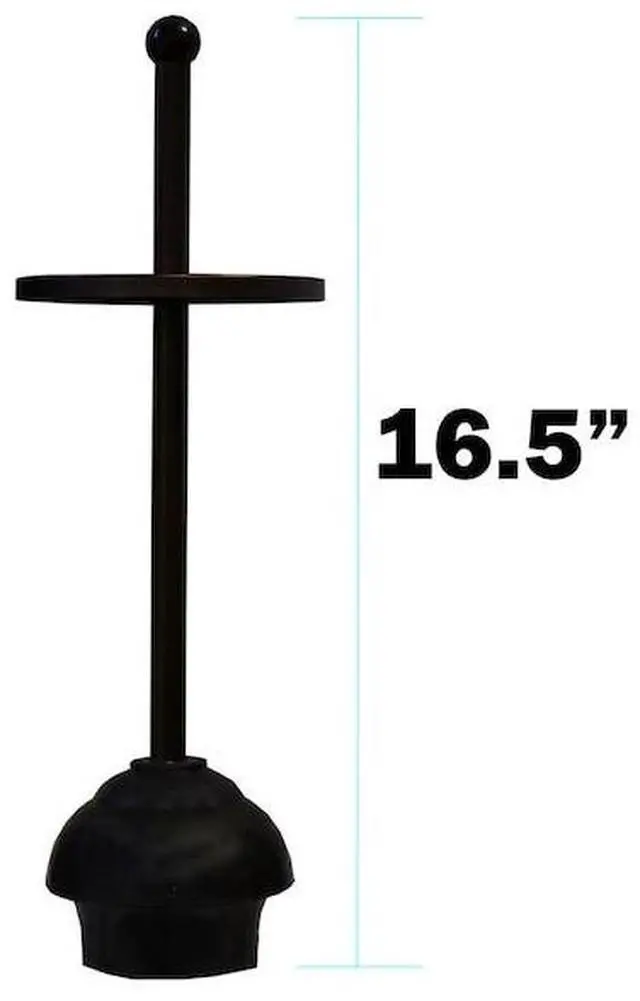 Alt view image 3 of 4 - BLUE DONUTS BD3468664 Toilet Plunger with Holder for Bathroom, Multi Drain,