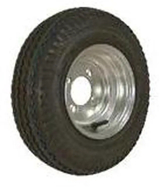 Main image of LOADSTAR TIRES 30010 Loadstar Bias Tire & Wheel (Rim) Assembly 480/400-8 4 Hole