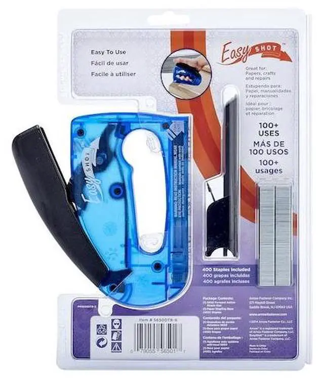 Alt view image 7 of 8 - Arrow 5650DTB-6 Easyshot Multi Stapler, Blue