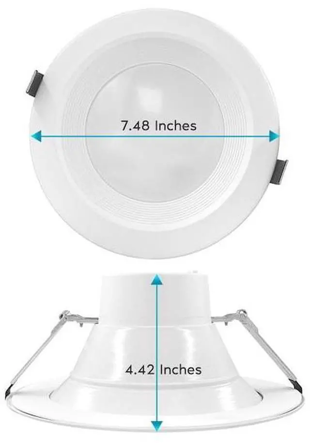 Alt view image 5 of 7 - LUXRITE LR23951-1PK 6 Inch Commercial LED Recessed Downlight 3 CCT Selectable