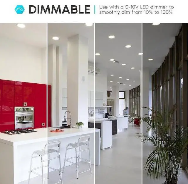 Alt view image 6 of 7 - LUXRITE LR23951-1PK 6 Inch Commercial LED Recessed Downlight 3 CCT Selectable