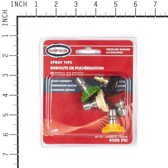 Alt view image 4 of 4 - SIMPSON 80146 5-piece Quick Connect Nozzle Set, 4.0