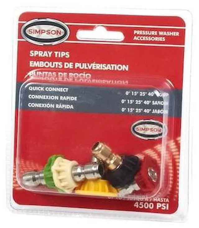 Alt view image 2 of 4 - SIMPSON 80146 5-piece Quick Connect Nozzle Set, 4.0