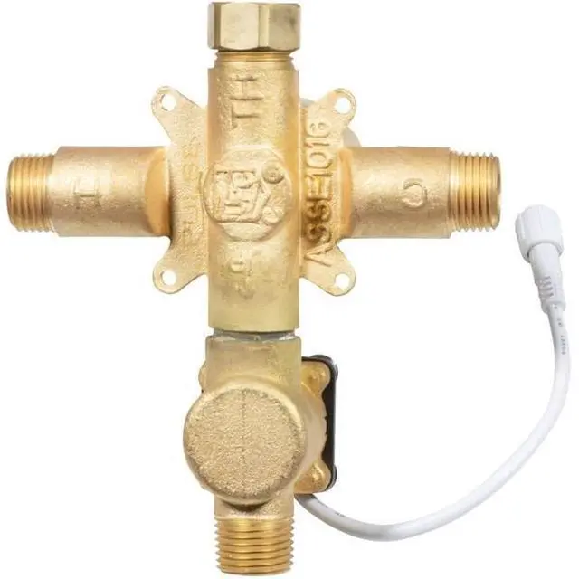 Alt view image 10 of 12 - PULSE ShowerSpas LED Tru-Temp Pressure Balance 1/2" Rough-In Valve with Oil-Rubbed Bronze Trim Kit