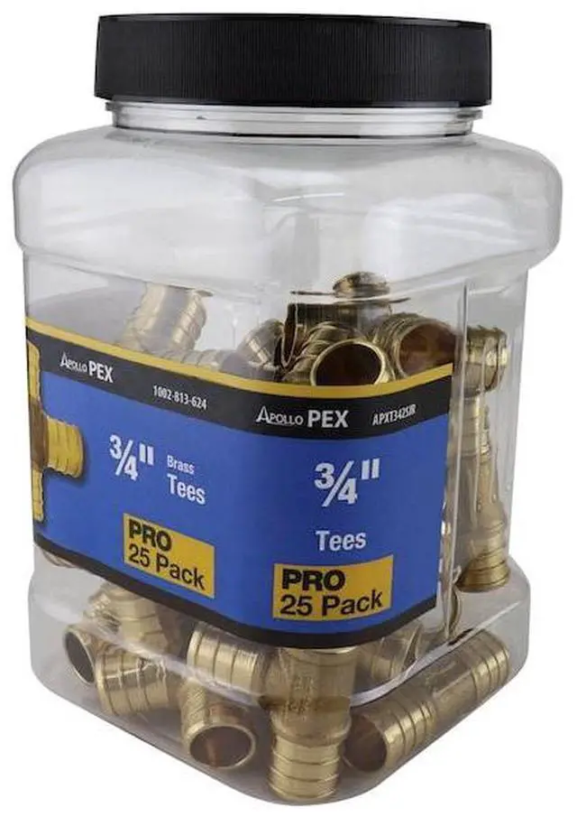 Alt view image 6 of 8 - Apollo APXT3425JR 0.75 in. Pex Tee - Pack of 25