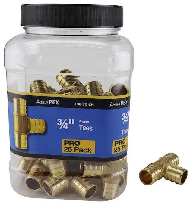 Alt view image 7 of 8 - Apollo APXT3425JR 0.75 in. Pex Tee - Pack of 25