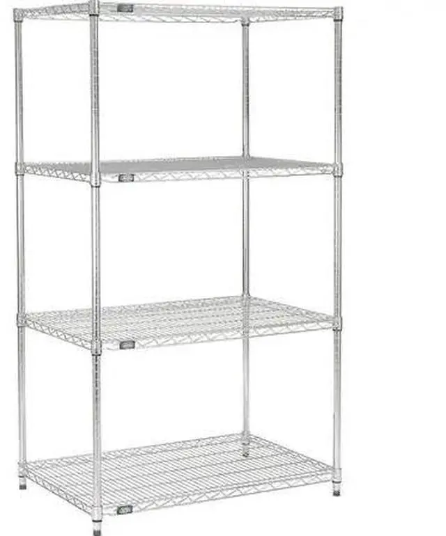 Main image of NEXEL 798770NC 36W x 24D x 74H Wire Shelving Unit, 600 Lb Shelf Capacity, Chrome