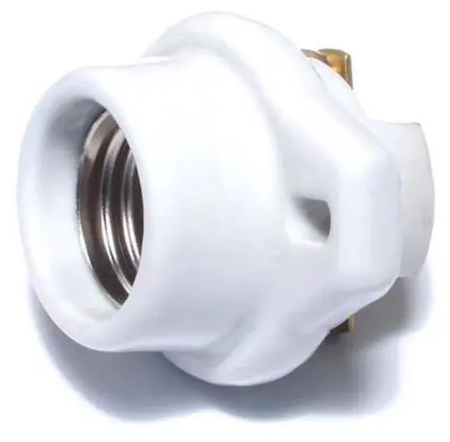 Main image of MIDWEST FASTENER 77851 Medium Base Porcelain Sockets Recess Mount 2PK