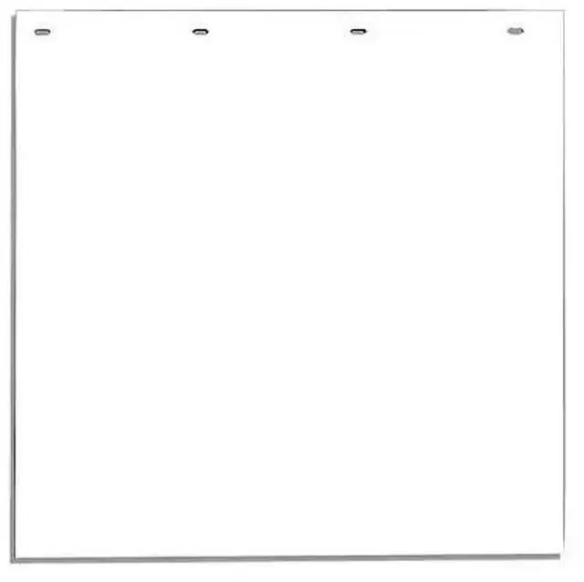 Alt view image 2 of 2 - Buyers Products Polymer Semi-Truck Mud Flaps - Pair, 24in. x 24in. White, Model Number RC24PPW