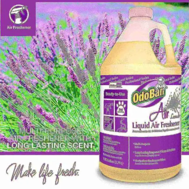 Alt view image 3 of 4 - ODOBAN 977562-G4 OdoBan Lavender Liquid Air Freshener Gallon