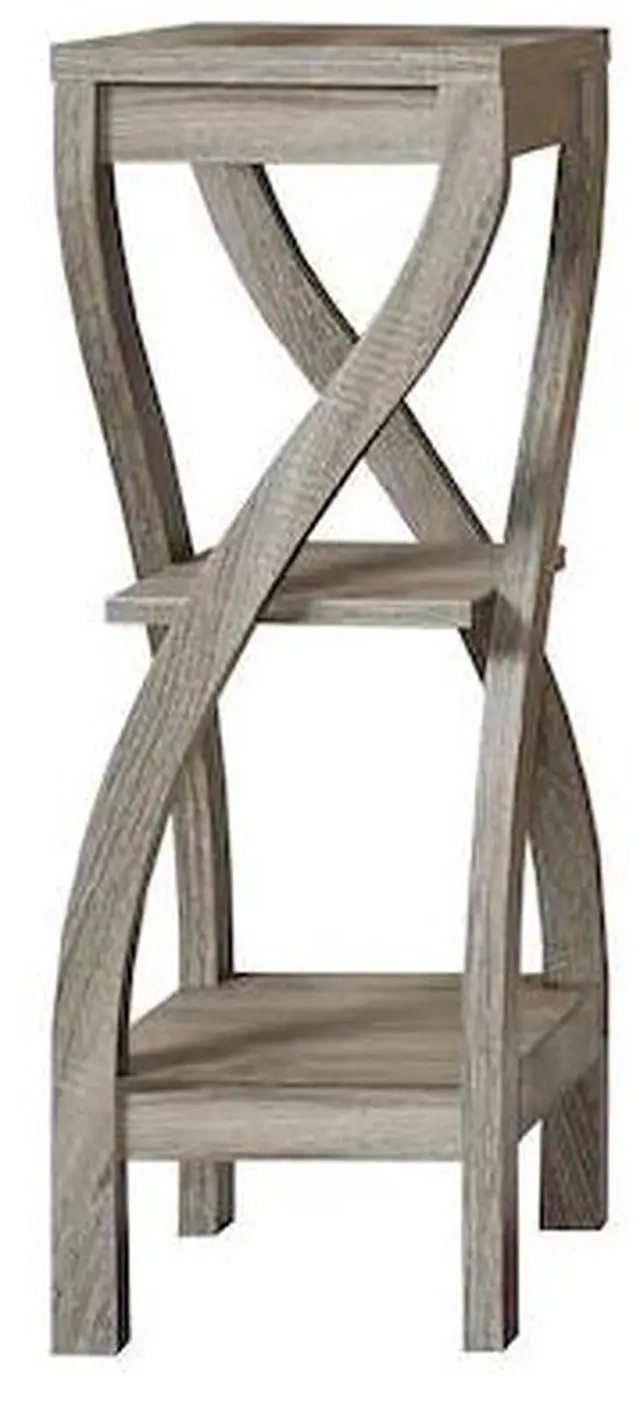 Alt view image 2 of 13 - Monarch Specialties Dark Taupe Reclaimed-Look Plant Stand I 2480