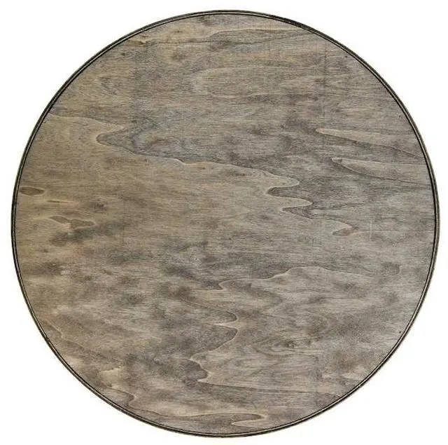 Alt view image 18 of 20 - Elegant Designs Decorative 13.75" Round Wood Serving Tray w/ Handles, "Coffee Bar"