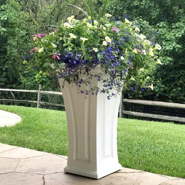 Main image of MAYNE 4834-W Cambridge Tall Planter - White