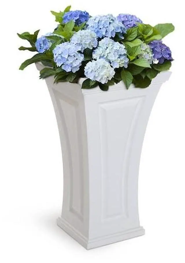 Alt view image 4 of 4 - MAYNE 4834-W Cambridge Tall Planter - White