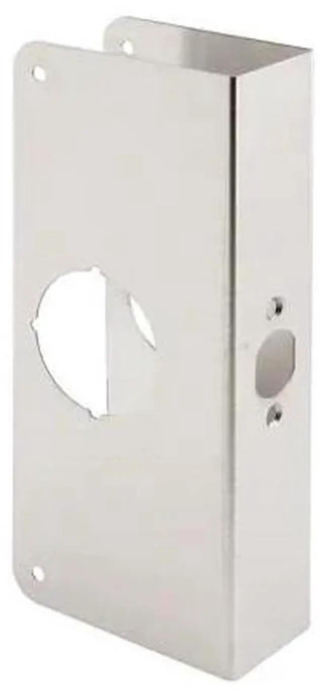 Main image of PRIME-LINE U 9586 1-3/4 in. x 9 in. Stainless Steel Lock and Door Reinforcer,