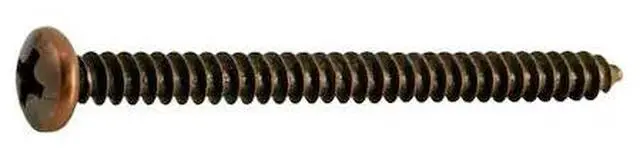 Main image of MIDWEST FASTENER 35953 Sheet Metal Screw, #8 x 2 in, Bronze Plated Steel Pan