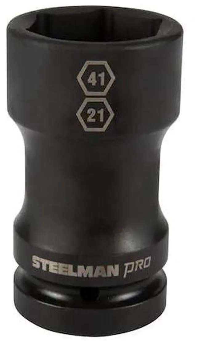 Main image of STEELMAN 79324 1" Drive Budd Wheel 41mm 6-Point Hex and 21mm 4-Point Square