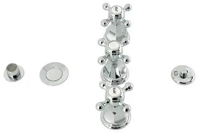 Main image of KINGSTON BRASS KB321BX ThreeHandle Bidet Faucet, Polished Chrome