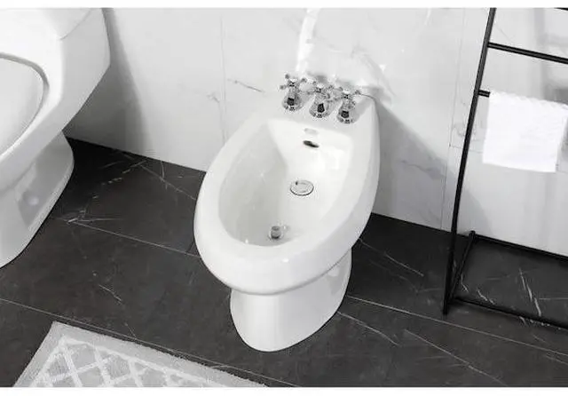 Alt view image 2 of 6 - KINGSTON BRASS KB321BX ThreeHandle Bidet Faucet, Polished Chrome
