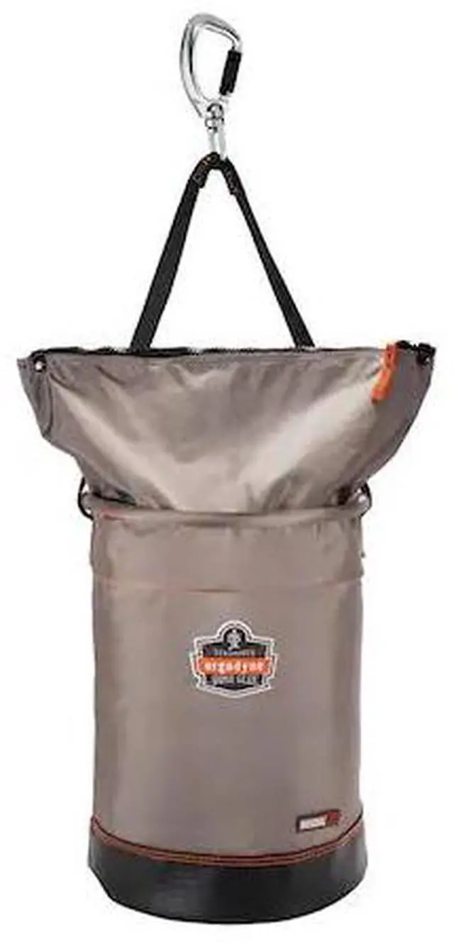 Main image of ERGODYNE 5974 Gray Hoist Bucket with Swiveling Carabiner, L