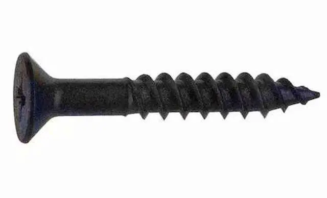 Main image of MIDWEST FASTENER 02645 Wood Screw, #10, 1-1/4 in, Black Phosphate Steel Flat