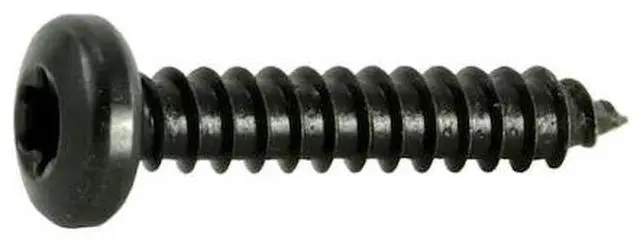 Main image of MIDWEST FASTENER 36895 Sheet Metal Screw, #10 x 1 in, Black Steel Pan Head Torx