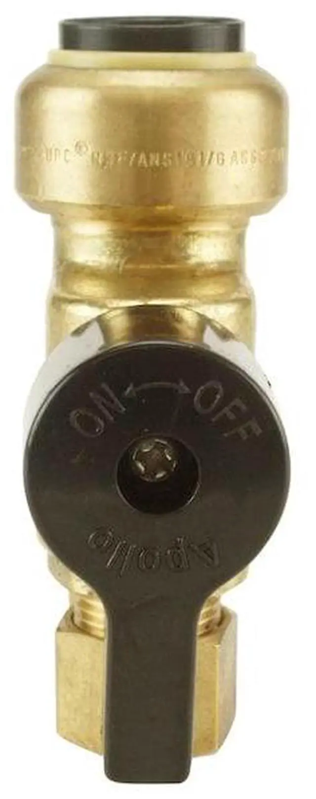 Alt view image 5 of 7 - APOLLO FSBDVS1238C 1/2 in. Brass Push-To-Connect x 3/8 in. O.D. Comp. Dual