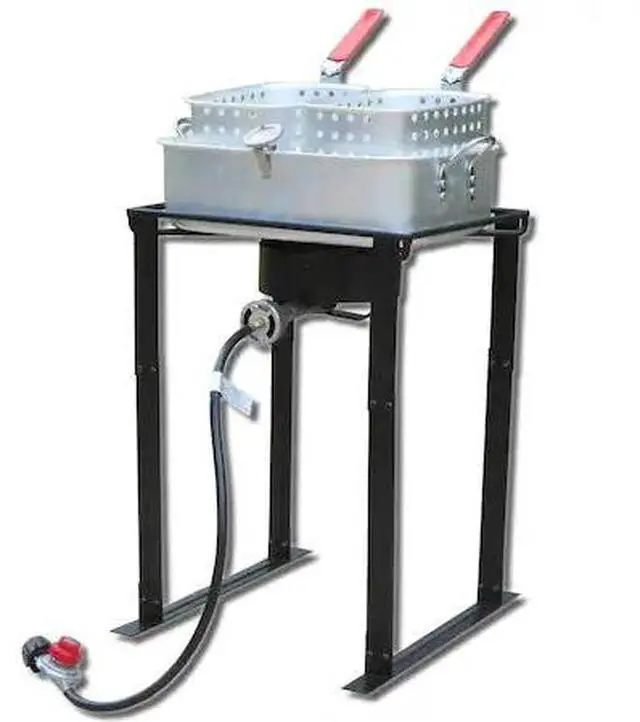 Alt view image 2 of 2 - King Kooker 1624 24" Rectangular Outdoor Cooker Package W/ Rectangle Fry Pan
