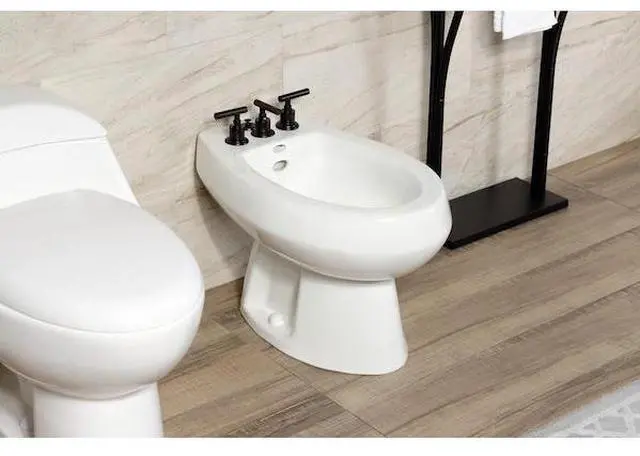 Alt view image 3 of 6 - KINGSTON BRASS KB6325CML ThreeHandle Bidet Faucet, Oil Rubbed Bronze