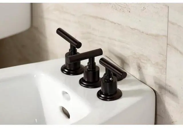 Alt view image 4 of 6 - KINGSTON BRASS KB6325CML ThreeHandle Bidet Faucet, Oil Rubbed Bronze