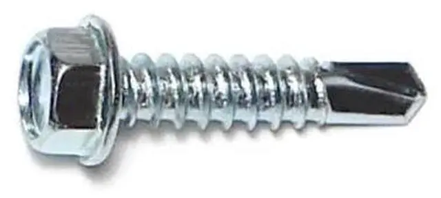 Main image of MIDWEST FASTENER 07968 Self-Drilling Screw, #12 x 1 in, Zinc Plated Steel