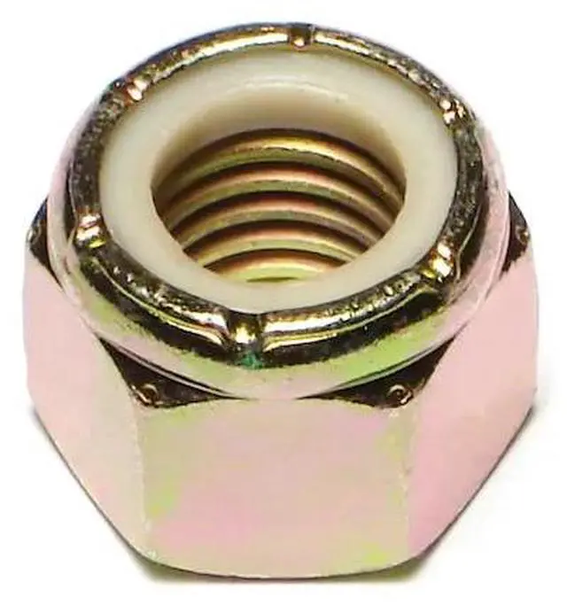 Main image of MIDWEST FASTENER 08211 Nylon Insert Lock Nut, 5/8"-11, Steel, Grade 8, Yellow