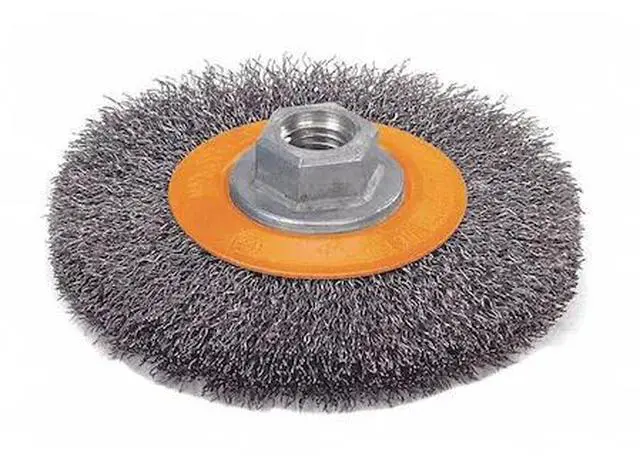Main image of WALTER SURFACE TECHNOLOGIES 13J604 Wire Wheel Brush Crimped 6"x5/8"