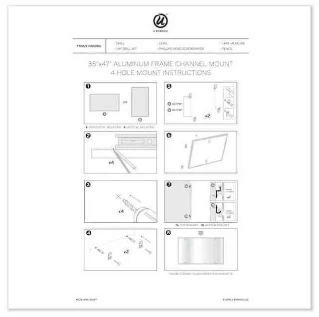 Alt view image 15 of 15 - PINIT Magnetic Dry Erase Calendar Board, 48 x 36 Inches, Silver Aluminum Frame UBR2903U0001