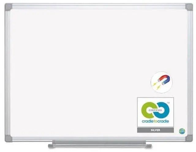 Alt view image 3 of 5 - MASTERVISION CR0820030 Boards, Magnetic Dry Erase, Aluminum Frame, White
