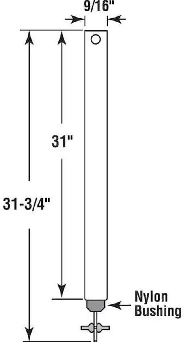 Alt view image 4 of 4 - PRIME-LINE FJ 3130 31 in. x 9/16 in. Spiral Non-Tilt Balance, Blue Tip (Single