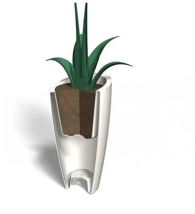 Alt view image 7 of 7 - MAYNE 8880-W Modesto 32" Tall Planter - White