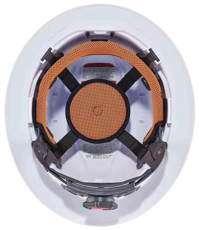 Alt view image 2 of 7 - ERGODYNE 8971 White Class E Hard Hat Full Brim with Ra