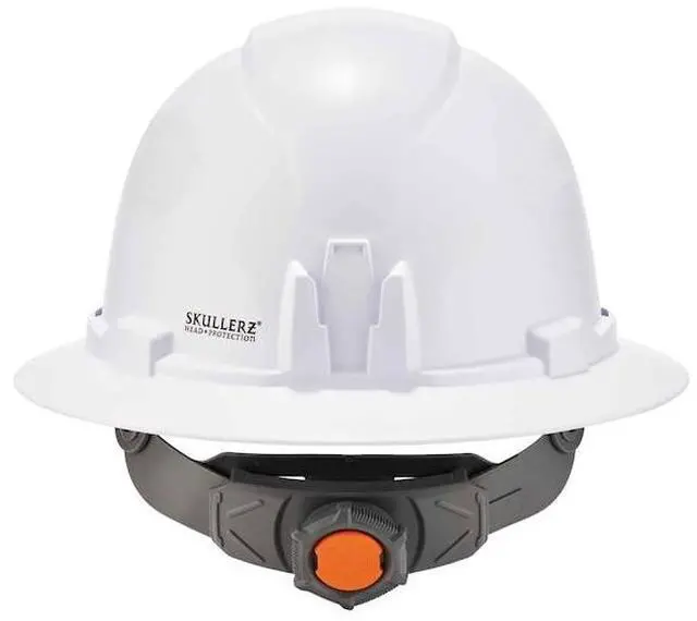 Alt view image 5 of 7 - ERGODYNE 8971 White Class E Hard Hat Full Brim with Ra