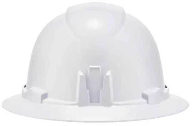 Alt view image 6 of 7 - ERGODYNE 8971 White Class E Hard Hat Full Brim with Ra