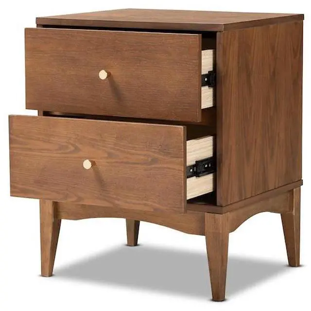 Alt view image 4 of 14 - BAXTON STUDIO 193-11301-ZORO Landis Mid-Century Ash Walnut Finished Wood